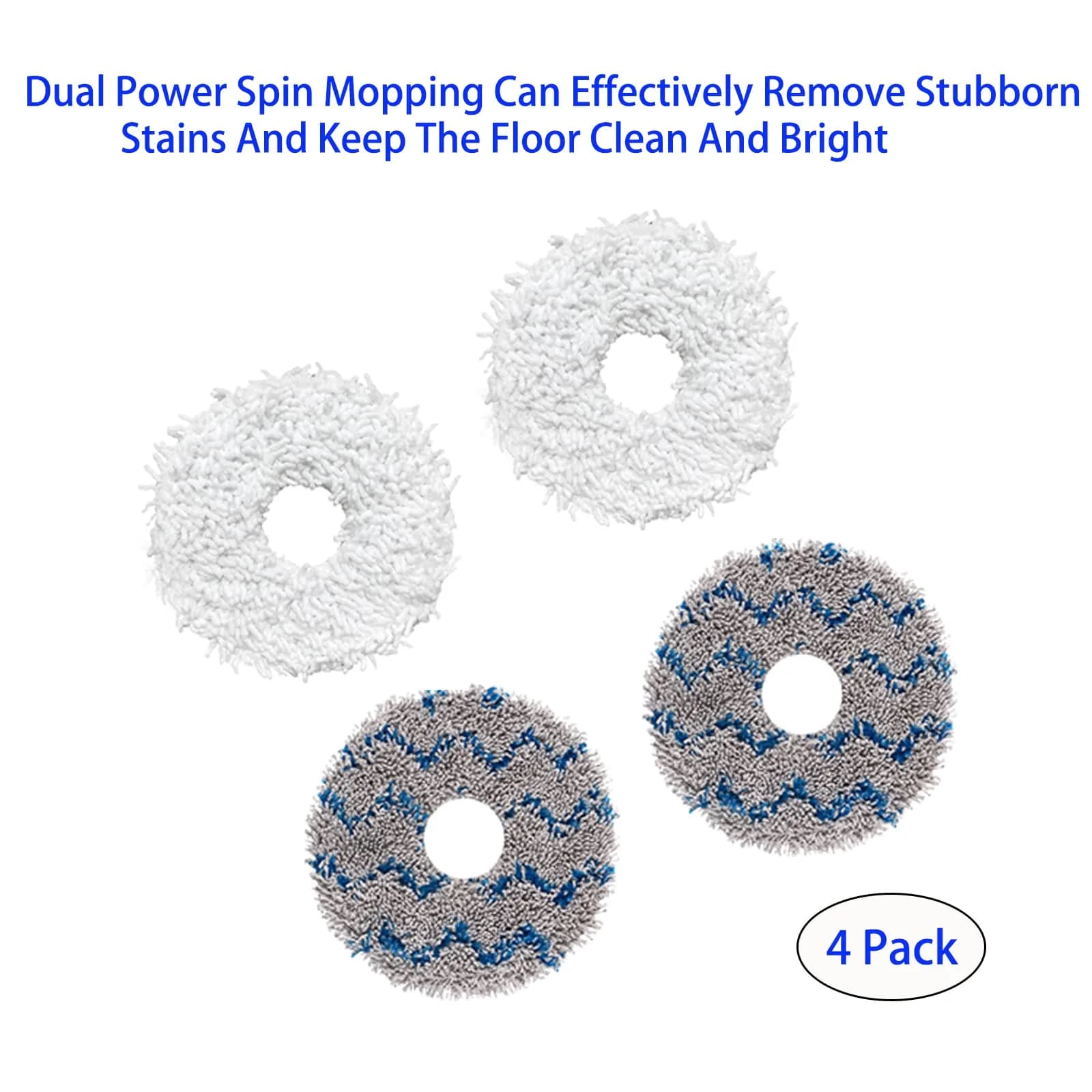 ZYBULSHJT 16 Pcs Vacuum Cleaner Accessories Set for ECOVACS DEEBOT X1 Omni/TURBO | Roller Brush, Side Brushes, HEPA Filters, Mop Cloths, Dust Bags - view 7