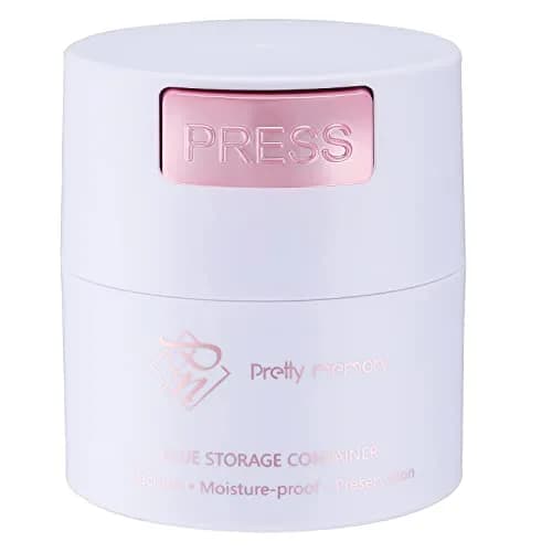 Pretty memory Glue Storage Container for Eyelash Extensions Adhesive Jar | Vacuum Seal for Freshness thumbnail 1