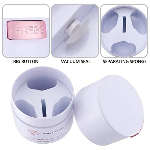 Pretty memory Glue Storage Container for Eyelash Extensions Adhesive Jar | Vacuum Seal for Freshness thumbnail 6