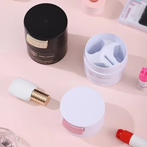 Pretty memory Glue Storage Container for Eyelash Extensions Adhesive Jar | Vacuum Seal for Freshness thumbnail 7