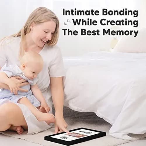 KeaBabies Inkless Hand & Footprint Kit, Newborn Keepsake, Onyx Black | Mess-Free Memory Maker thumbnail 8
