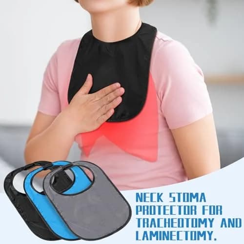 Oudain Tracheostomy Shower Covers 3 Pack | Waterproof, Adjustable, Breathable for Post-Op Care thumbnail 4