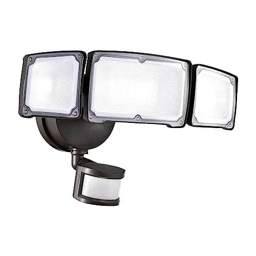 AWSENS Upgraded 3 Head LED Security Light with Motion Sensor 3800LM 40W 5000K | Bronze thumbnail 9