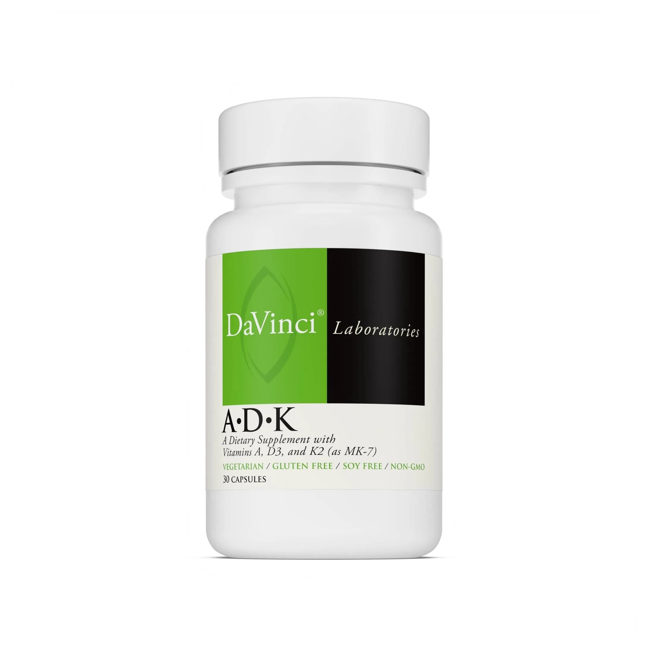 DAVINCI ADK Multivitamin Capsules 60 | Bone & Heart Support, Unflavored — Capsule