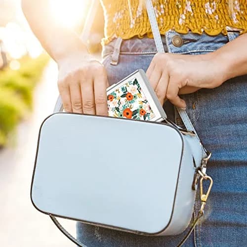 Rimilak Metal Credit Card Holder, Mini Credit Card Wallet, Colorful Flower | RFID Blocking Slim Metal Hard Case for Women Men thumbnail 7