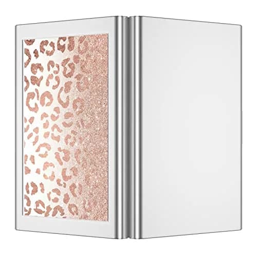 Rimilak Metal Credit Card Holder Mini Wallet Pink Leopard | RFID Blocking Slim Card Case for Women thumbnail 5