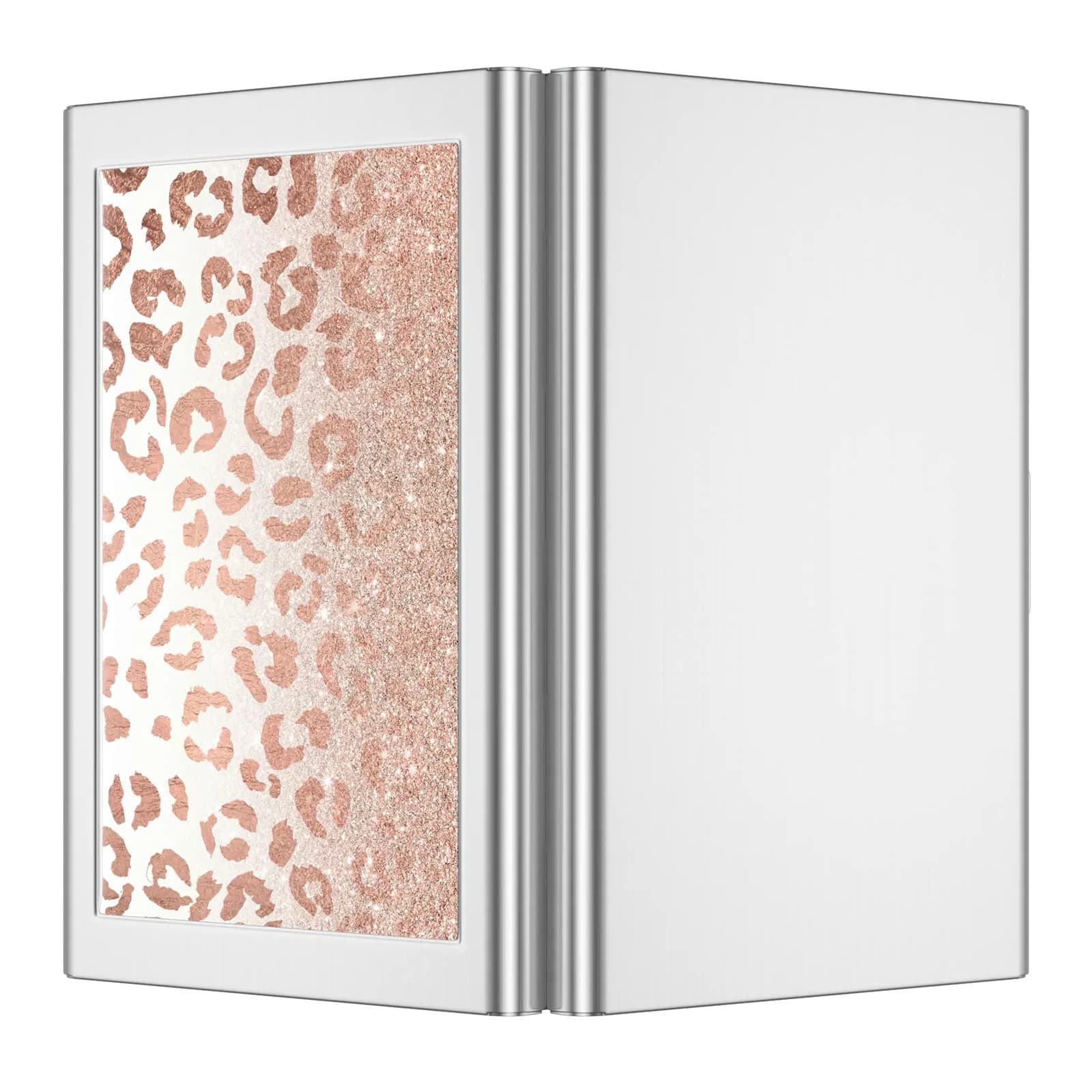 Rimilak Metal Credit Card Holder Mini Wallet Pink Leopard | RFID Blocking Slim Card Case for Women - view 5