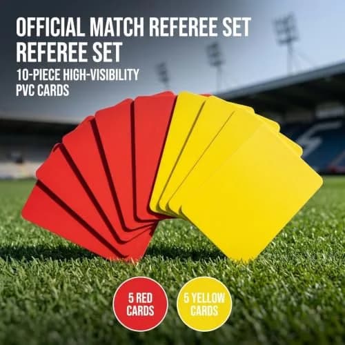 Toyvian Referee Cards: 10 Pcs PVC Soccer Referee Kit - Lightweight and Compact - Red Yellow Judge Cards for Sports Game Competition Soccer Volleyball Baseball thumbnail 2