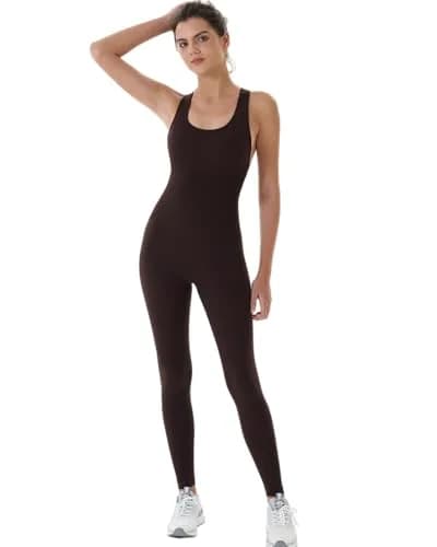 AUROLA Power Women's Tummy Control Racerback Workout Jumpsuit | High Compression & Seamless Fit (70-120 chars) thumbnail 6
