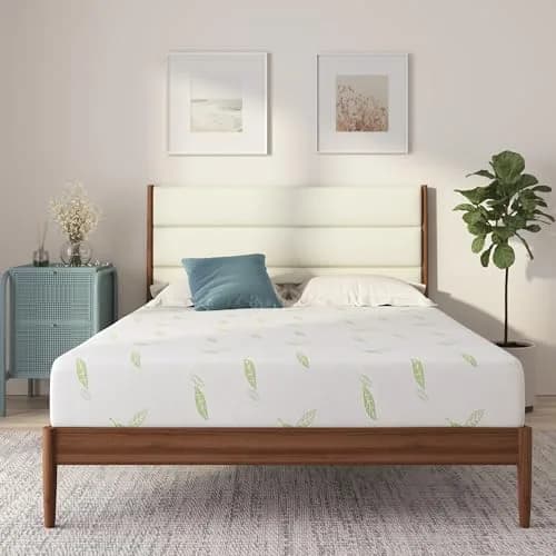 NapQueen Twin Size Mattress 6 Inch Green Tea Infused Memory Foam Bed in a Box CertiPUR-US thumbnail 1