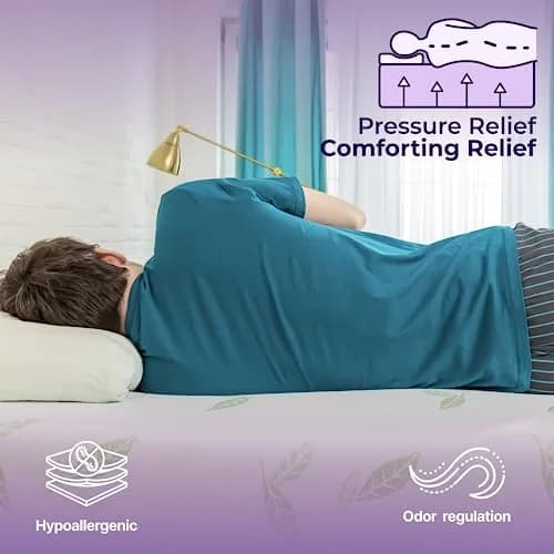 NapQueen Twin Size Mattress 6 Inch Green Tea Infused Memory Foam Bed in a Box CertiPUR-US thumbnail 3