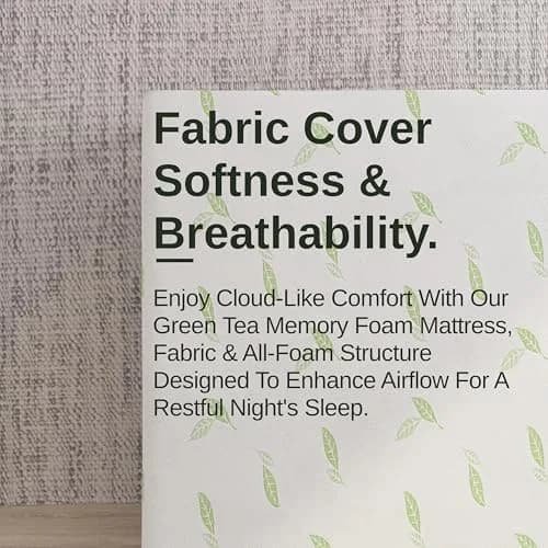 NapQueen Twin XL Mattress 8 Inch Green Tea Infused Memory Foam | CertiPUR-US Certified thumbnail 7
