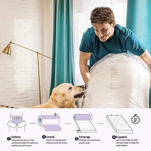 NapQueen Twin XL Mattress 8 Inch Green Tea Infused Memory Foam | CertiPUR-US Certified thumbnail 4