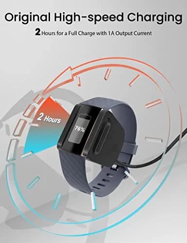 Sinoacc Charger for Fitbit Charge 4 | Fast & Durable USB Cable for India thumbnail 4
