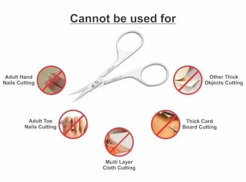 ZIZZLON Extra Fine Curved Blade Cuticle Scissors | Precision Nail Trimming Tool (19mm Blade) thumbnail 5