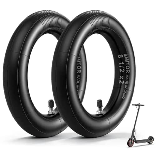 Amitor 8 1/2 x 2 Scooter Inner Tube with Straight Valve | Pressure-Resistant, Extra Thick Inflatable Tire for Xiaomi Pro 2 1S M365 thumbnail 1