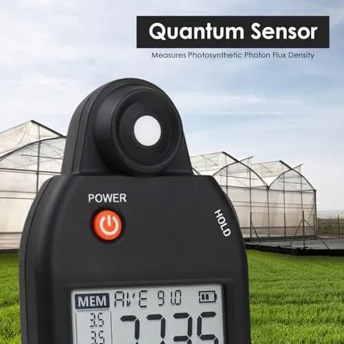 Landtek PAR Meter for LED Grow Lights, High Precision Quantum Sensor PPFD Tester 400-700nm | 18.8cm (7.4in) Length thumbnail 4