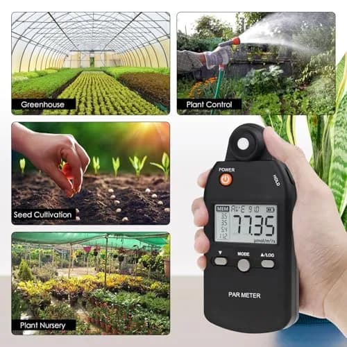 Landtek PAR Meter for LED Grow Lights, High Precision Quantum Sensor PPFD Tester 400-700nm | 18.8cm (7.4in) Length thumbnail 5