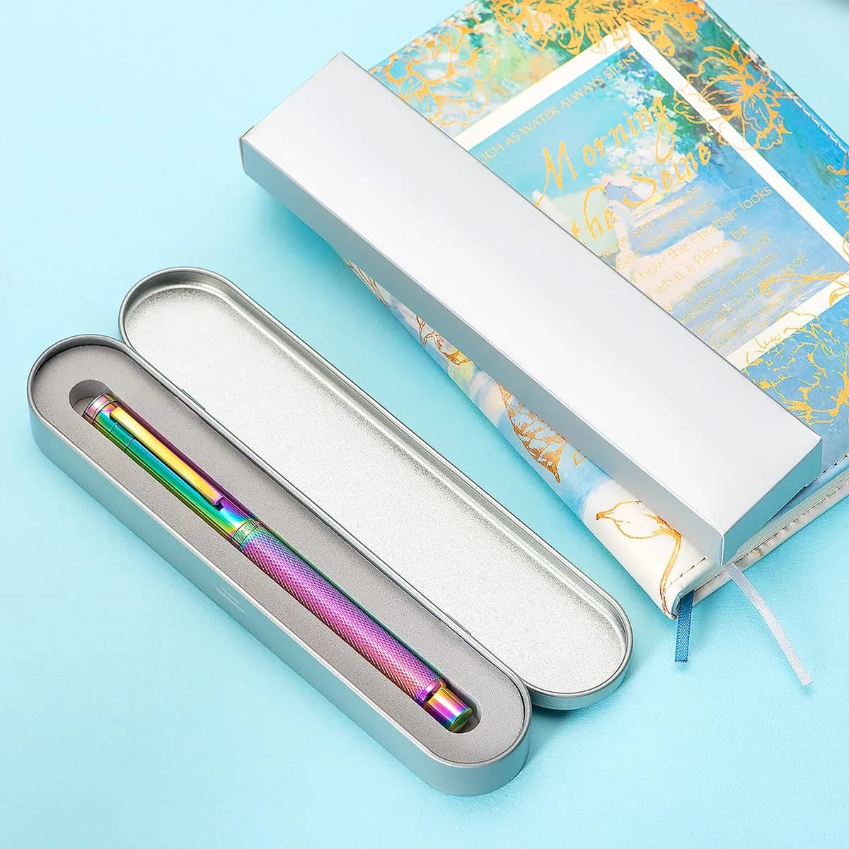 Asvine Hongdian Rainbow Forest Fountain Pen Blade Nib 138mm (5.43in) | Classic Design Calligraphy Pen - view 5