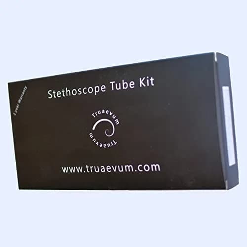 Truaevum Black Stethoscope Tubing Kit for Standard Edition 5mm Binaural | Dual Channel Acoustic Transmission thumbnail 6