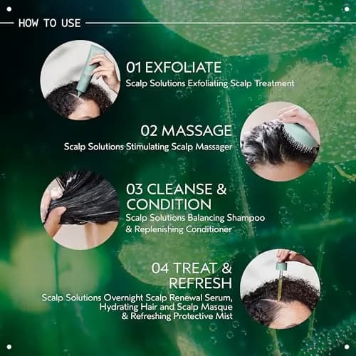 Aveda Scalp Solutions Stimulating Scalp Massager | Exfoliates & Stimulates Micro-Circulation | Green, 71g thumbnail 4