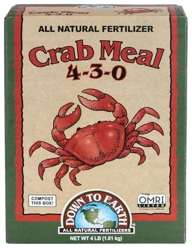 Down To Earth All Natural Fertilizers Organic Crab Meal - 4 lb | Organic, Slow-Release, Supports Soil Microbes thumbnail 1
