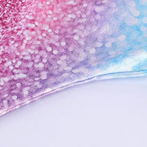 Belovance Girls Kids Leotards for Gymnastics 5/6 Years | Sparkle Rainbow Sleeveless Gymnastic Biketard thumbnail 4