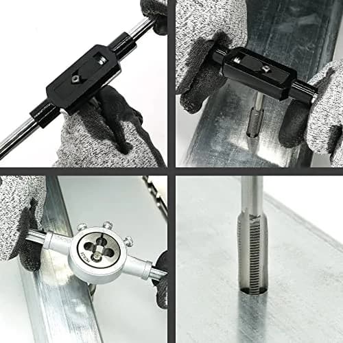 GMTOOLS 110PCS Tap and Die Set, Metric Size M2-M18 | High-Quality Threading Tool with Storage Case thumbnail 5