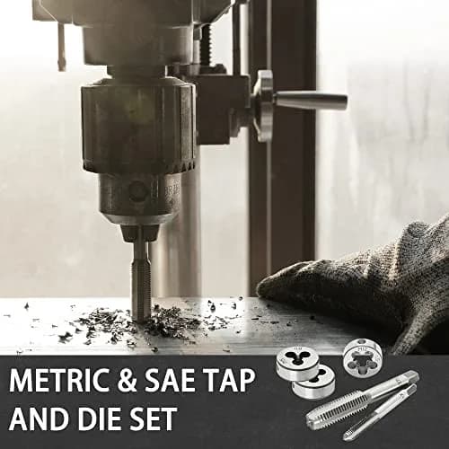 GMTOOLS 110PCS Tap and Die Set, Metric Size M2-M18 | High-Quality Threading Tool with Storage Case thumbnail 6