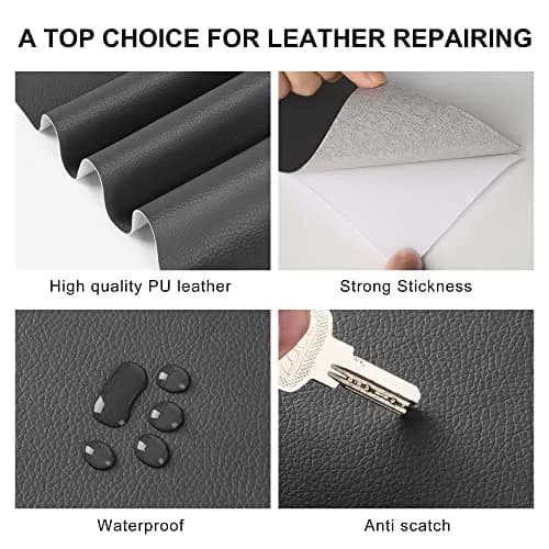YAFLC Self Adhesive Leather Repair Patch 160cm x 10.2cm (63" x 4") | Quick Fix for Furniture & Car Seats thumbnail 4
