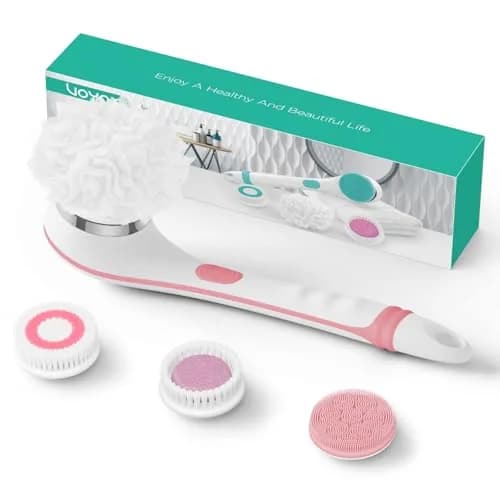 VOYOR Electric Body Brush BC100 Pink | 38.6cm Long Handle Rotating Spin Bath Scrubber thumbnail 1