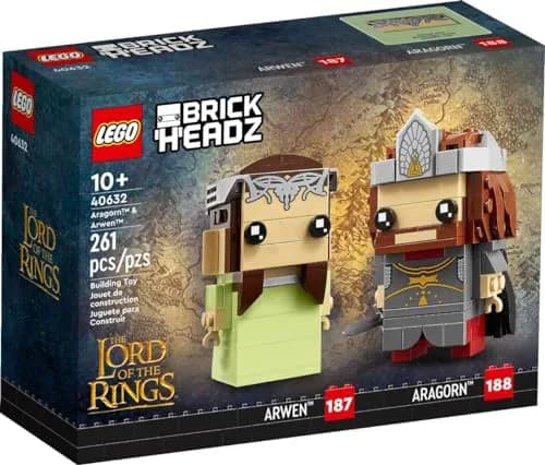 LEGO Toy Figure Aragorn & Arwen (40632) Lord of The Rings | Creative Fantasy Set for Kids 120+ thumbnail 1