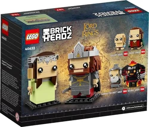 LEGO Toy Figure Aragorn & Arwen (40632) Lord of The Rings | Creative Fantasy Set for Kids 120+ thumbnail 2