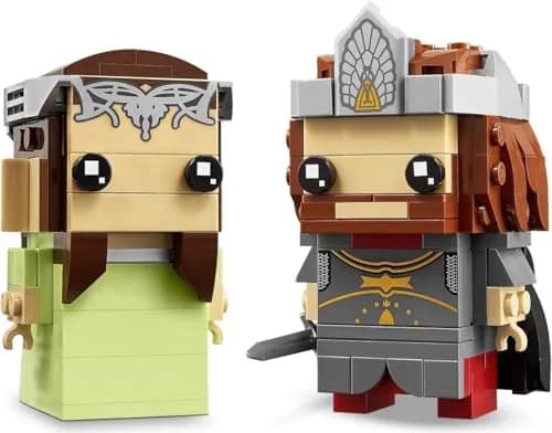 LEGO Toy Figure Aragorn & Arwen (40632) Lord of The Rings | Creative Fantasy Set for Kids 120+ thumbnail 3