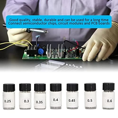 Walfront Tin Solder Ball 0.25-0.6mm | Durable, Stable & Long-lasting for PCB & Chip Connectors thumbnail 2
