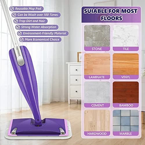 TINA&TONY Reusable Mop Pad for Swiffer WetJet, 6PCS | Microfiber Floor Cleaning Refill thumbnail 5