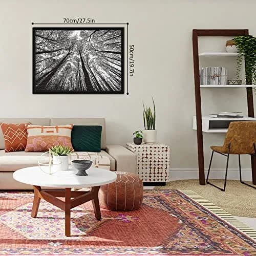 BBOLDIN Impossible Puzzle 1000 Piece, Challenging Difficult Puzzles for Adults, Hard Jigsaw Puzzles for Adults | Black White Forest Silhouette thumbnail 3