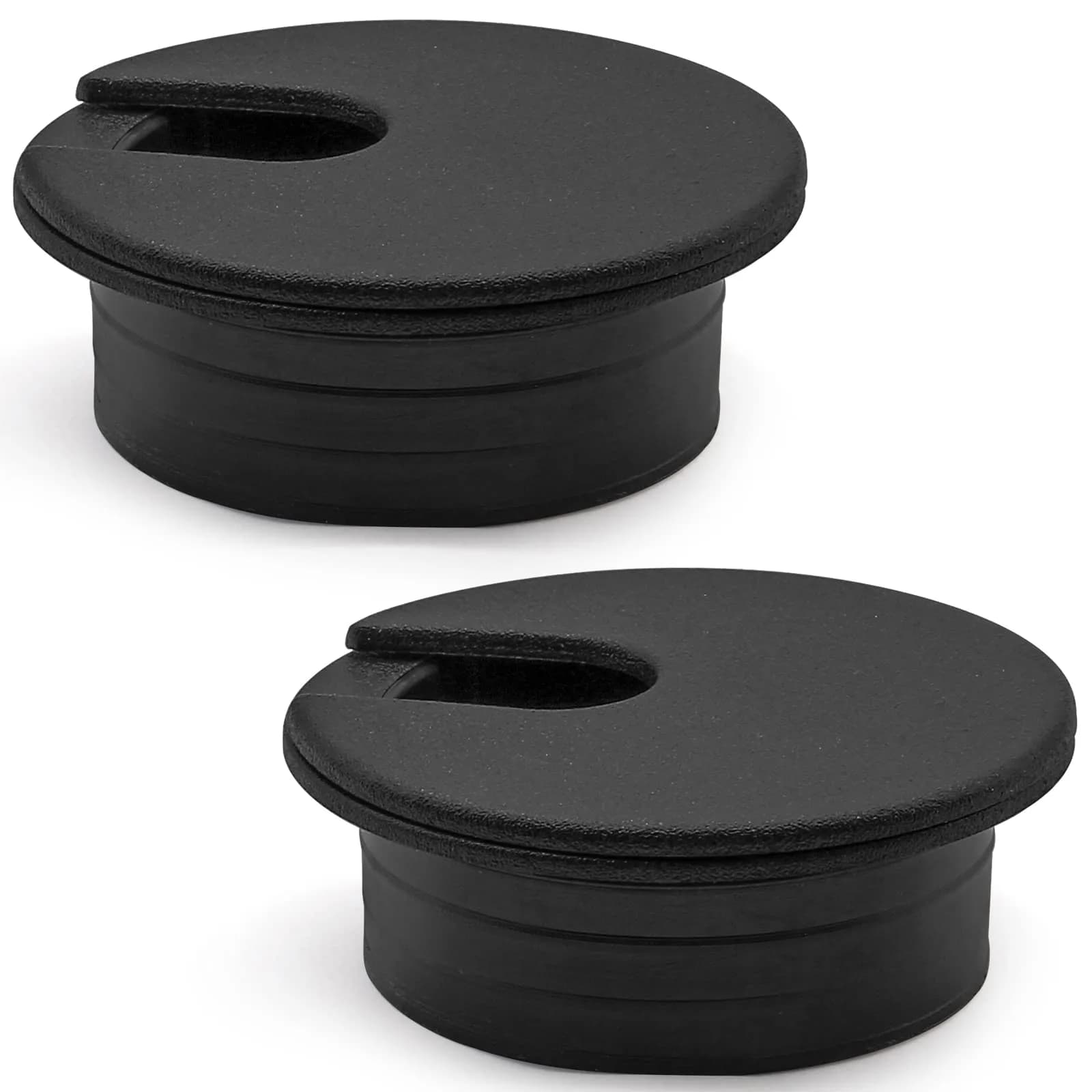 Litoexpe Black Desk Cord Grommet 1-1/2 Inch (38 mm) | Organize Cables for Desks and Work Areas - main product image