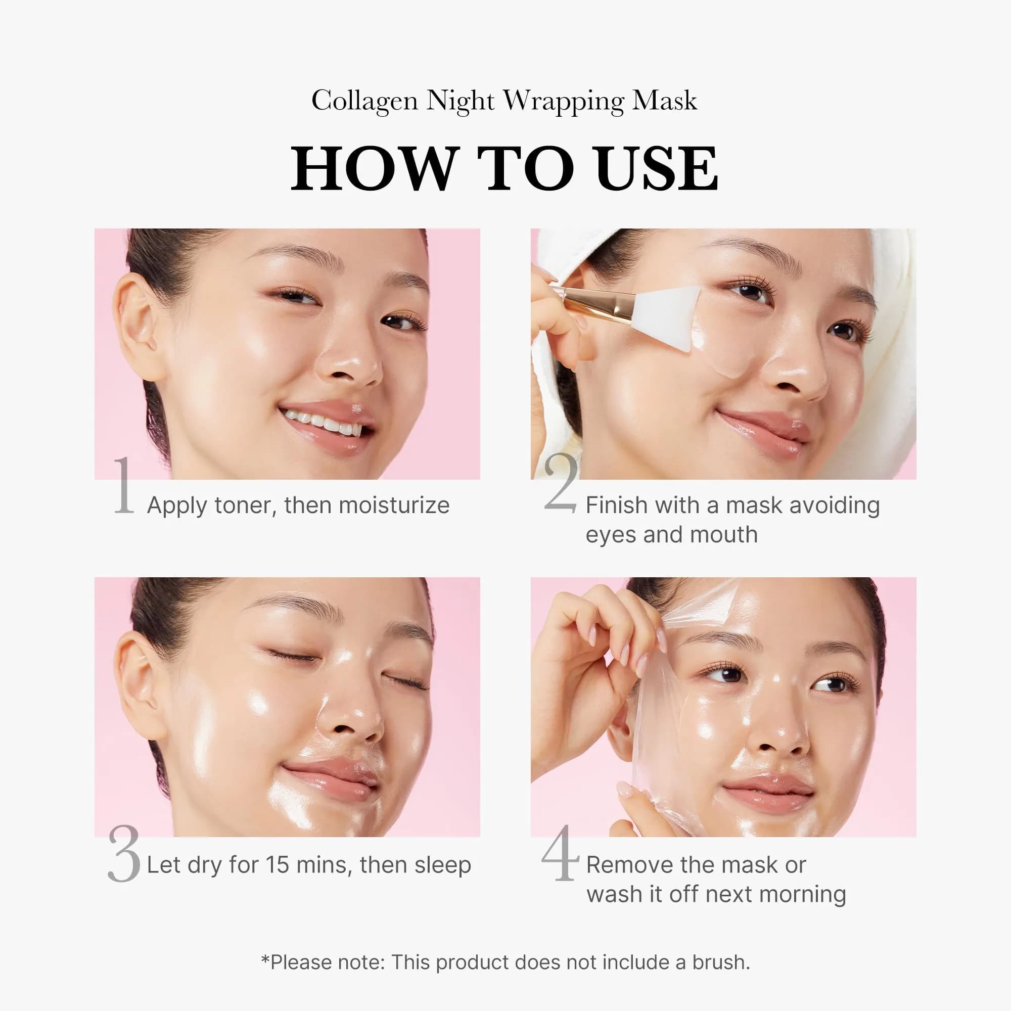 medicube Collagen Wrapping Mask 75ml (2.53 Fl Oz) | Overnight Elasticity & Hydration Care - view 5