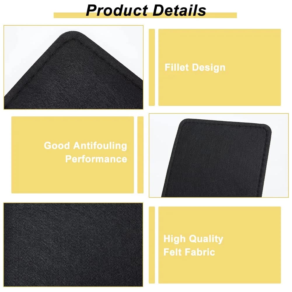 PH PandaHall 2pcs 13.7 x 7 Inch Felt Bag Base Shaper, Insert Bottom Black Purse Rectangle Liner Board for Handbag Leather Backpack Cosmetic Travel thumbnail 5