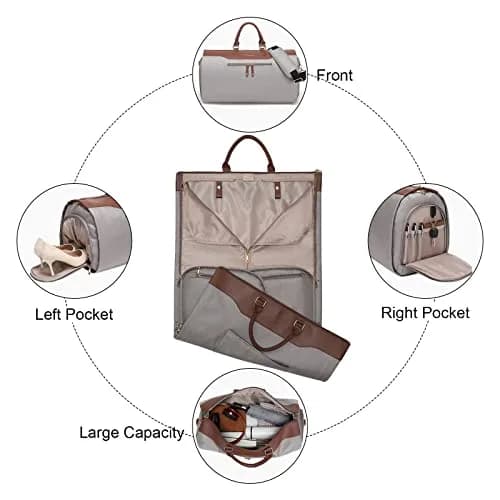 Modoker Garment Duffle Bag for Travel, Carry-on Garment Bag with Shoe Compartment & 45L Capacity | Business Trip Weekender thumbnail 5