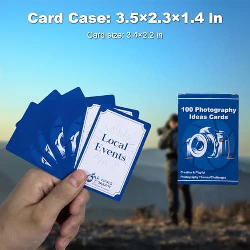 Tip Info 100 Photography Idea Cards & Box | 3.5x2.3x1.4 inches (8.9x5.8x3.6 cm) thumbnail 5