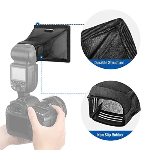 NEEWER Camera Stage Lighting Modifier 5" x 4" | Collapsible Diffuser for Speedlight thumbnail 6