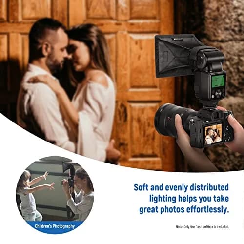 NEEWER Camera Stage Lighting Modifier 5" x 4" | Collapsible Diffuser for Speedlight thumbnail 7