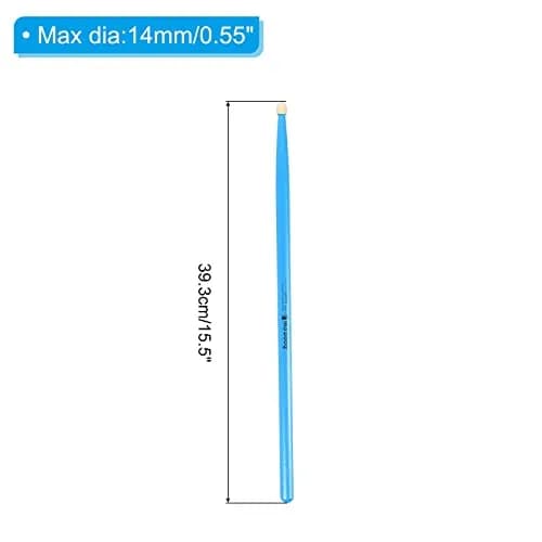 PATIKIL Maple Wood Drumstick 7A Blue | Anti Slip Grip for Drumming & Percussion (70-120 chars) thumbnail 2