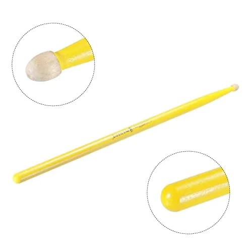PATIKIL Maple Wood Drumstick 7A Yellow | Anti Slip, Light & Durable for Drumming (70-120 chars) thumbnail 4