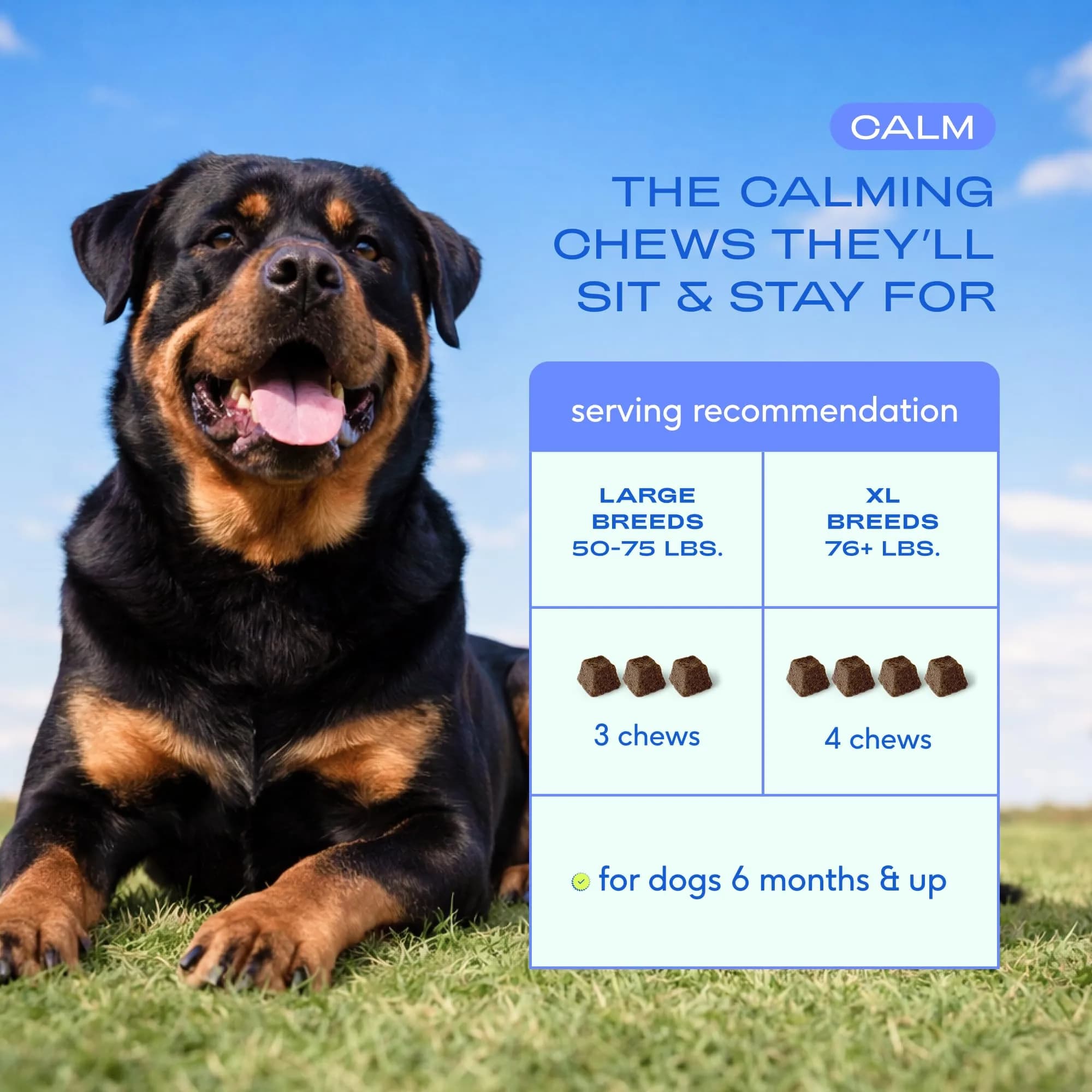 Native Pet Calming Chews for Dogs - Air-Dried 120 Chews | Supports Emotional Balance & Reduces Hyperactivity - view 7