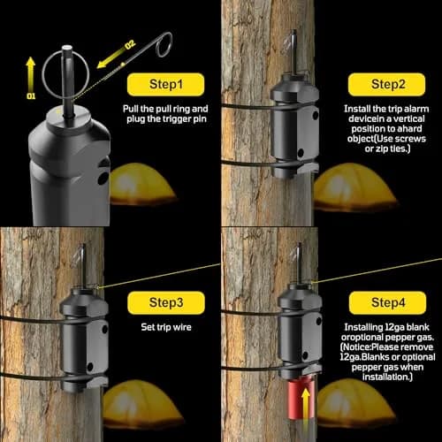 REMFLY Perimeter Trip Alarm 1 Pack | Camping & Property Safety Device, Loud Audible Alert, Rustproof Aluminum, Outdoor Use thumbnail 5