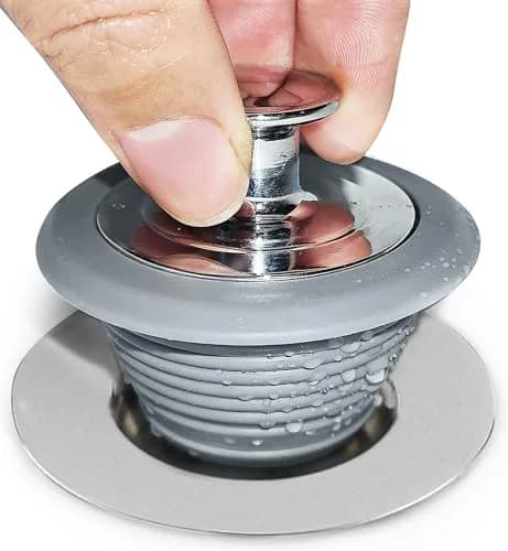 VIPMORE Universal Bathtub Drain Stopper, Sink & Tub Stopper, Bathroom Drain Plug 5.1cm (2 inch) | Watertight Seal for Drains 2.8cm-5.1cm thumbnail 1