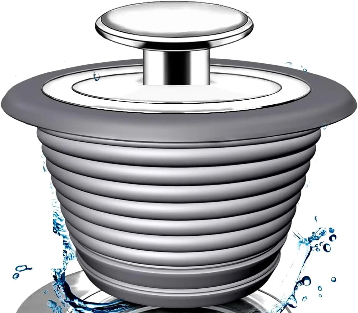 VIPMORE Universal Bathtub Drain Stopper, Sink & Tub Stopper, Bathroom Drain Plug 5.1cm (2 inch) | Watertight Seal for Drains 2.8cm-5.1cm - view 9